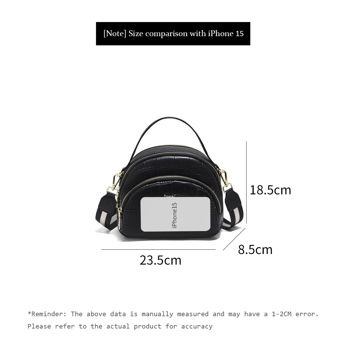 FOXER Brand Genuine Leather Top-handle Bag Women's Shoulder Bag 2026 New Chic Female Shell Bag Luxury Brand Crossbody Purse