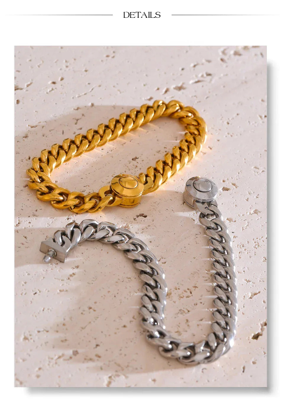 Hand Polished Stainless Steel Cuban Link Thick Bracelet - ShopHub