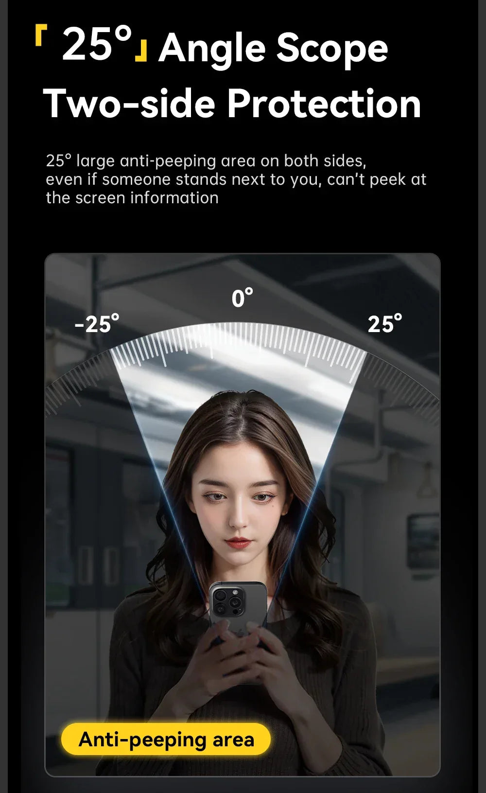 Essager 2Pcs Anti-Peeping Glass for iPhone 16, 15, 14, and 13 Pro Max Plus - ShopHub