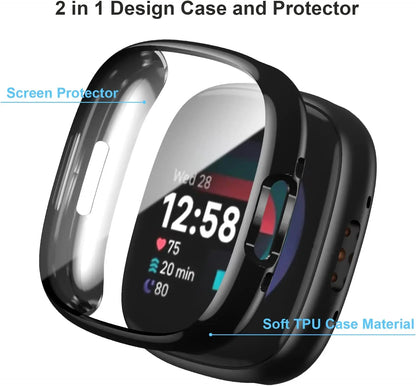 Protective Case - Fitbit Versa 4 Watch (9 colours available) Habicare