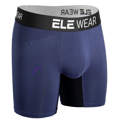Men's Bamboo Boxer Briefs for Men - Long Sports Underwear, Moisture-Wicking