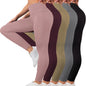 5-Pack of Women's High-Waisted Workout Leggings (various sizes and colours available) Habicare