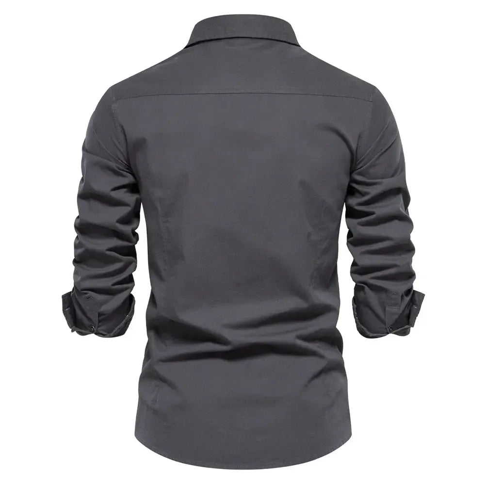 AIOPESON Military Style Pocket Shirts - ShopHub