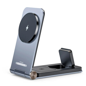PZOZ 3-in-1 Foldable Magnetic Wireless Charging Stand – Green