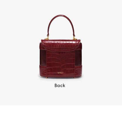 BAFELLI Animal-Print Leather Flap Crossbody