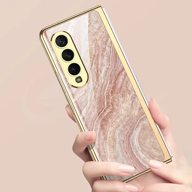GKK Luxury Plating Frame Case for Galaxy Z Fold 3,4 & 5 - ShopHub