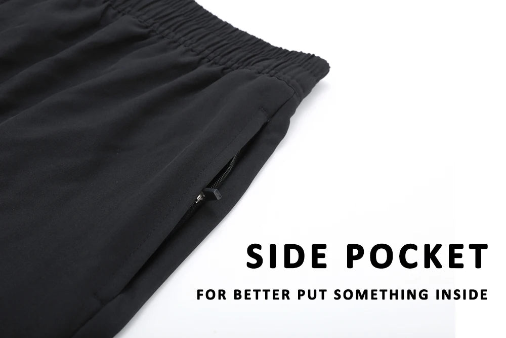 Men's summer boardshorts by ShopHub NZ featuring polyester and spandex, elastic waist, side zipper pockets, ideal for gym or beach.