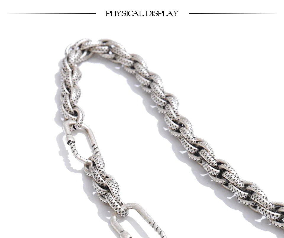 55cm Fashion Classic Stainless Steel Metal Chain Necklace - ShopHub