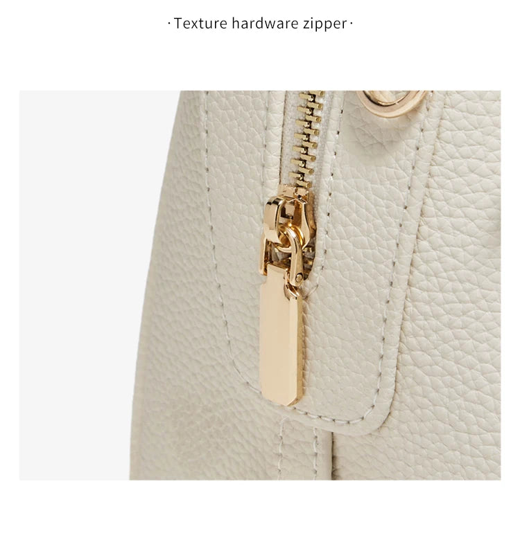 FOXER Elegant Women's Handbag In Genuine White Leather