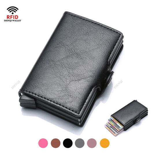 DIENQI C1807H3 Metal Mini Wallet | Nine Finishes