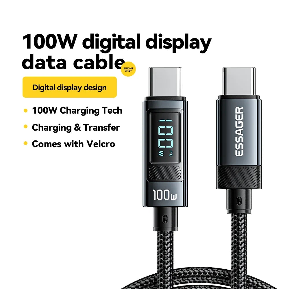 Essager 100W USB Type C Cable - ShopHub