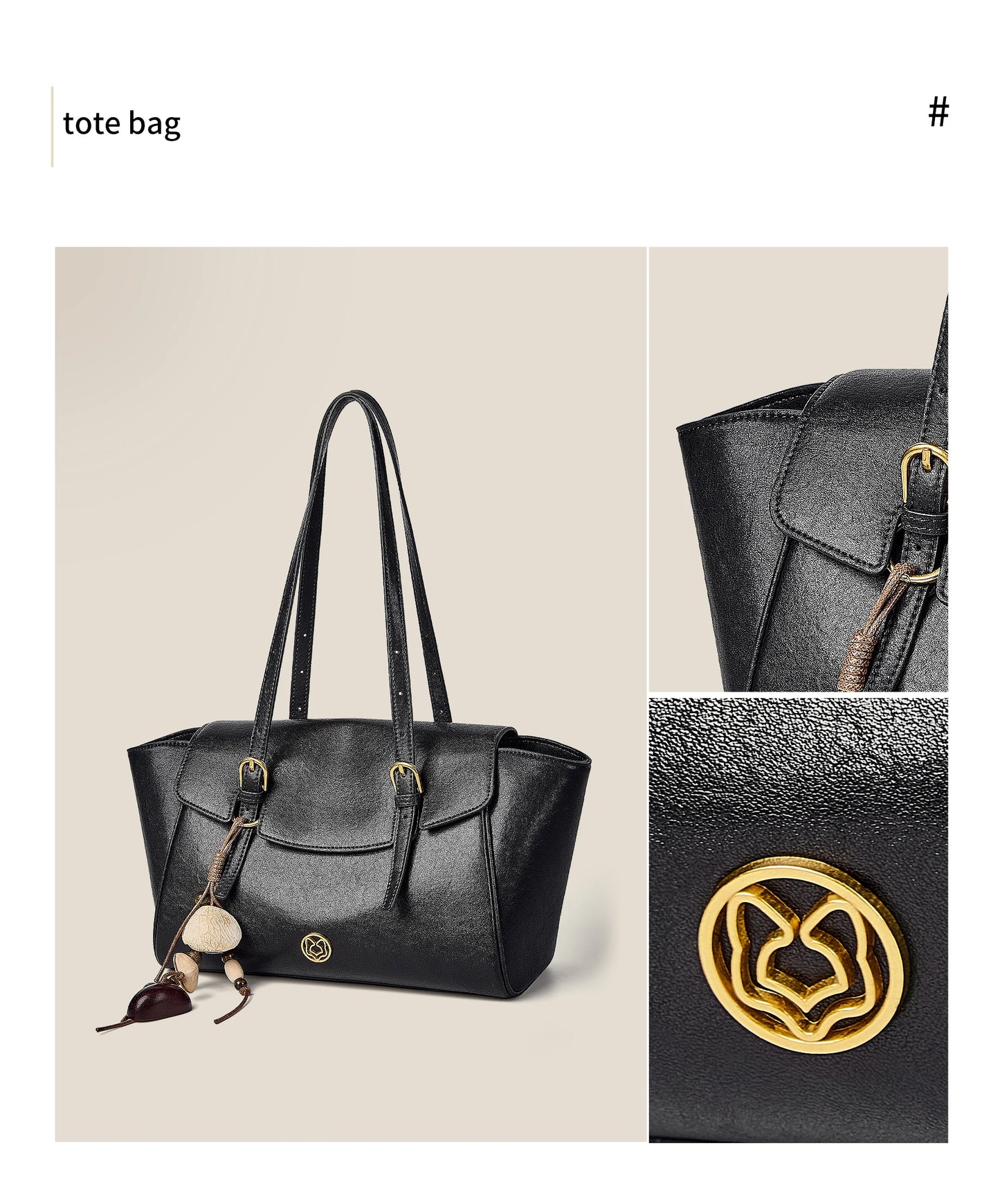 FOXER Genuine Leather Handbag