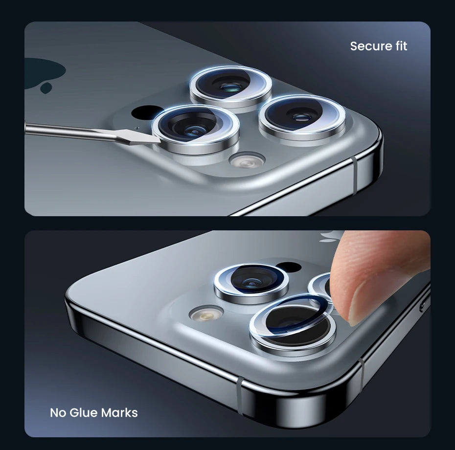 UGREEN Camera Lens Protector for iPhone 17 16 15 Pro Max Full Lens Glass for iPhone 15 Plus iPhone 17 Air 16 Protective Film