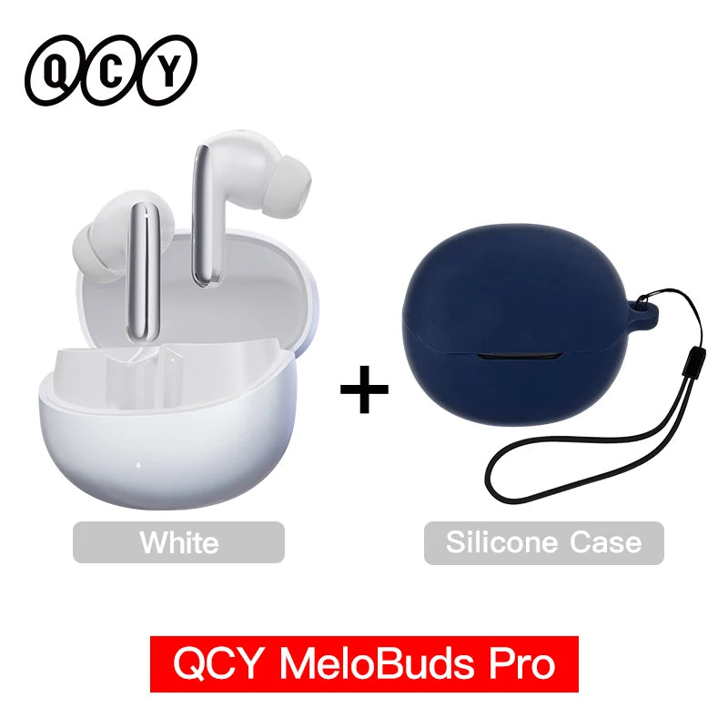 QCY MeloBuds Pro ANC Earphones with 46dB Hybrid ANC, 6 Mics, Hi-Res LDAC, and 34H Playtime - ShopHub