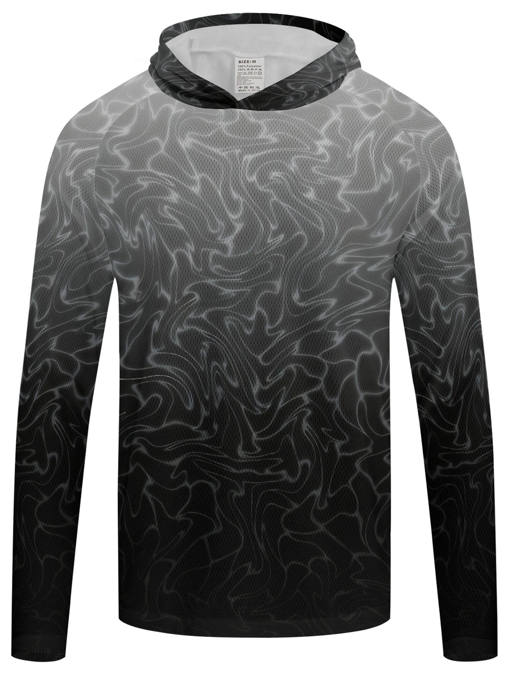 Men's Long Sleeve Fishing Shirt with Hoodie