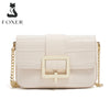 FOXER Split Leather Fashion Women Shoulder Bag Lady Crossbody Handbag Gift for Wife, Girlfriend