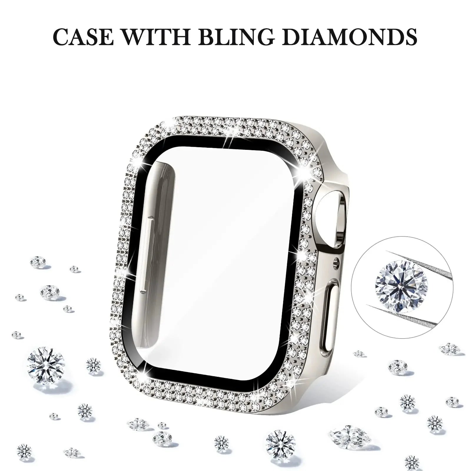Sparkle Protective Case for the Apple Watch SE (44mm) Series Habicare