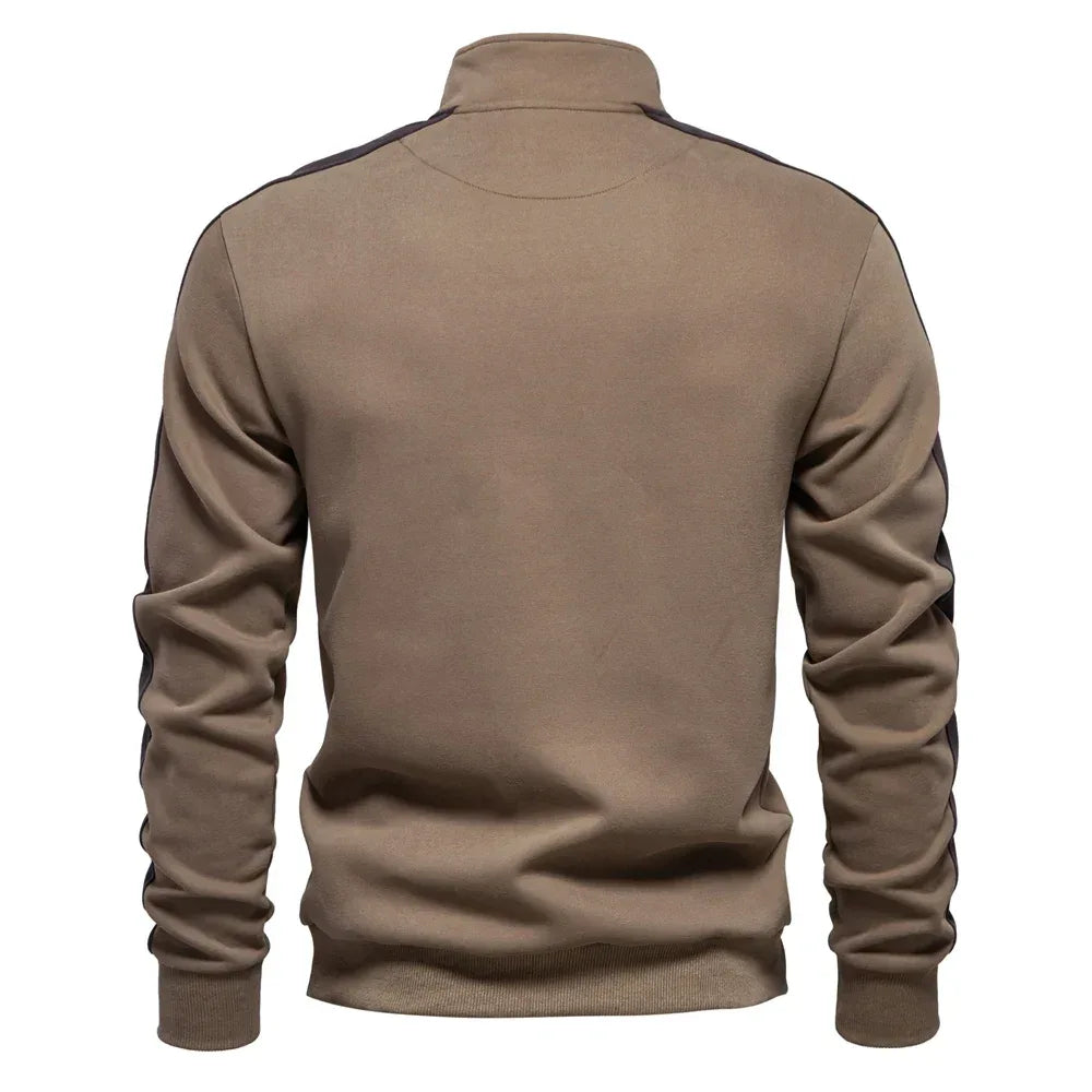 AIOPESON Men's Mock Neck Quarter-Zip Sweatshirts - ShopHub