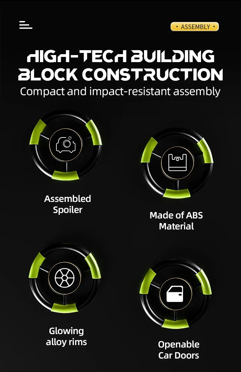 TOYLINX 1:14 Technical Building Blocks Racing Car Model - ShopHub