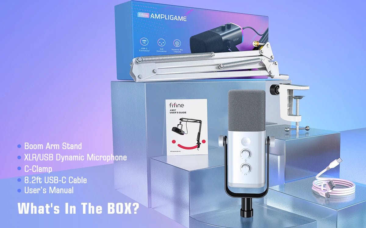 FIFINE USB/XLR Gaming Microphone Kit: Elevate Your Streaming Experience