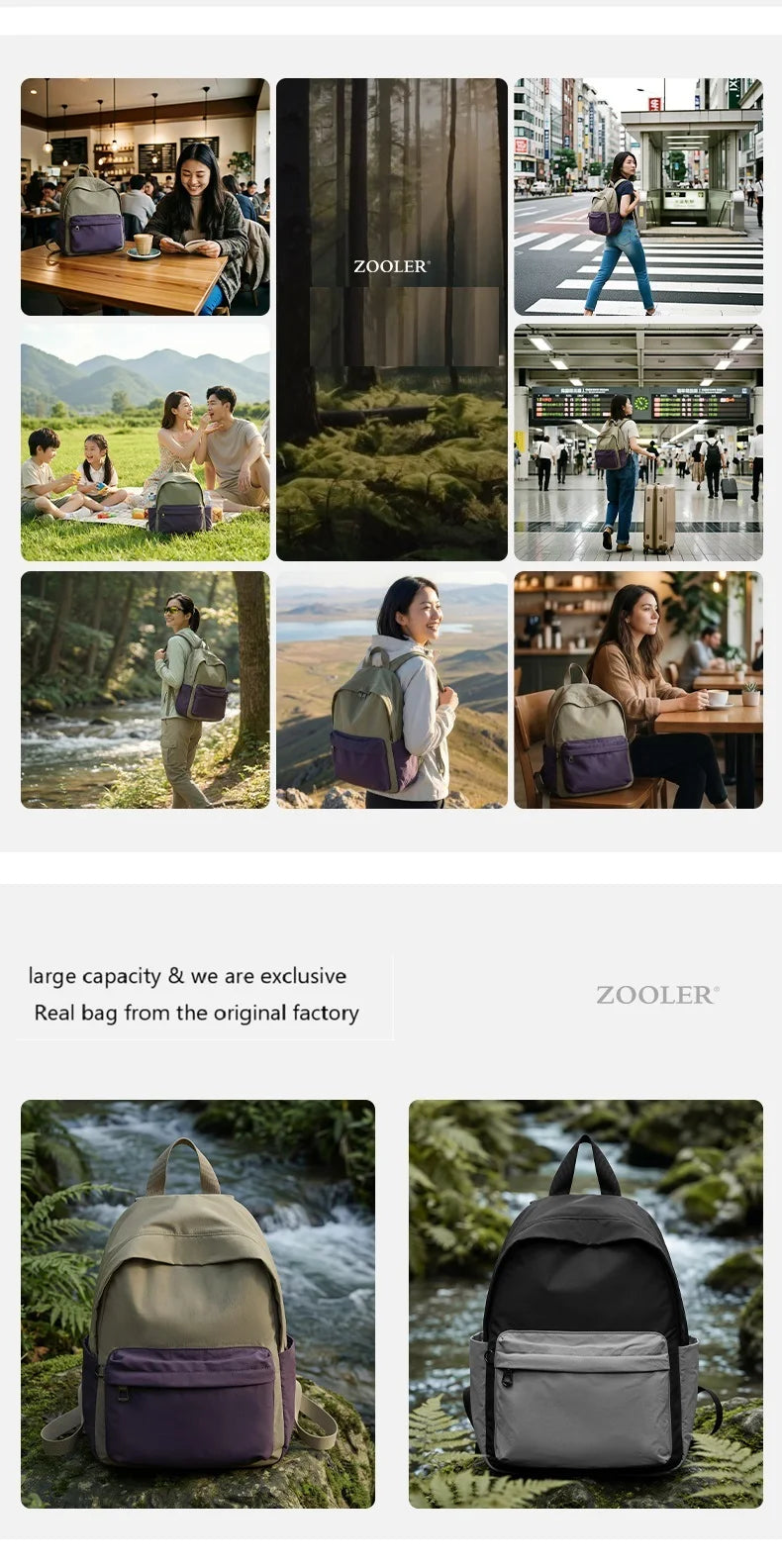 ZOOLER Oxford Women's Travel Backpack