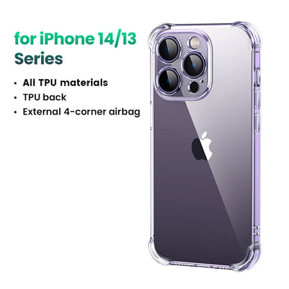 UGREEN Case for iPhone 17 16 15 14 Pro Max Shockproof Clear Case Transparent Cover for iPhone 15 Pro 16 Phone Protective Case