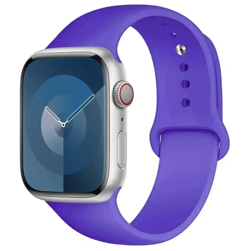Silicone Replacement Strap for Apple Watch Series (38mm - 42mm) (available in 45 colours) Habicare