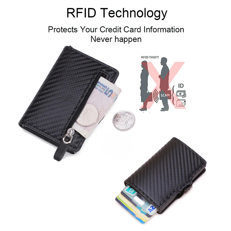 Compact Men's Wallets With RFID Protection