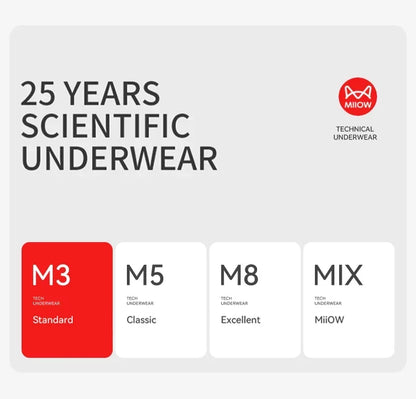 MiiOW 3Pcs Men's Breathable Boxer Underwear Seamless Ice Silk Mesh Panties with Cotton Crotch