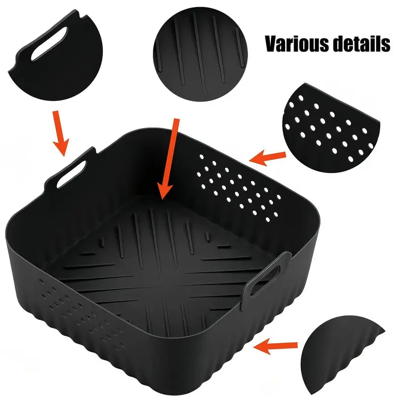 Single Pack Silicone Air Fryer Liner