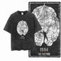 G02 Exclusive 100% Cotton Big Size 1984 Graphic Men T-shirt | Acid Washed Streetwear Cool Vintage O-neck Men's Tee Tshirt