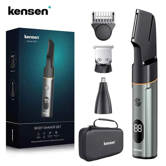 Kensen S16 Body Hair Shaver Kits for Men 3 In 1 Beard Hair Trimmer