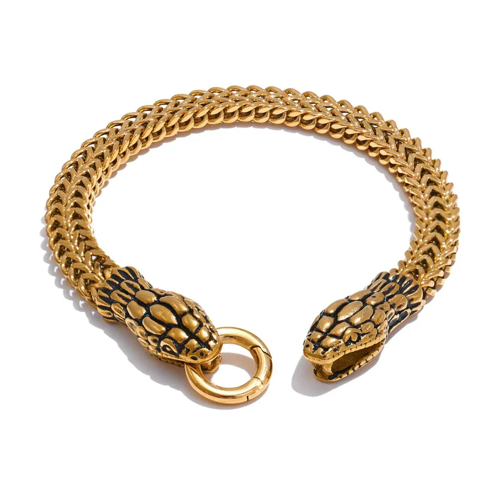 23cm Men's Snake Bracelet - ShopHub