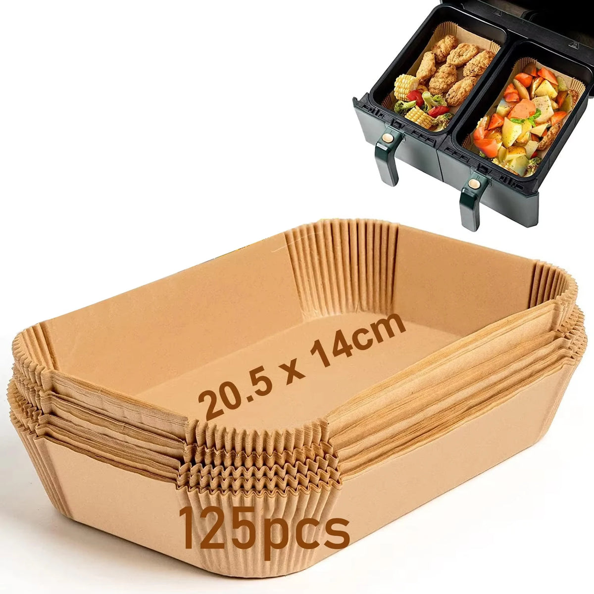 Baking Paper for Ninja Air Fryer, 125 & 200 Pcs