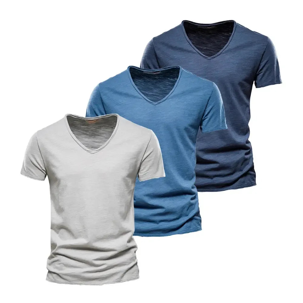AIOPESON 3 Pack of 100% Cotton Men's T-Shirts - ShopHub