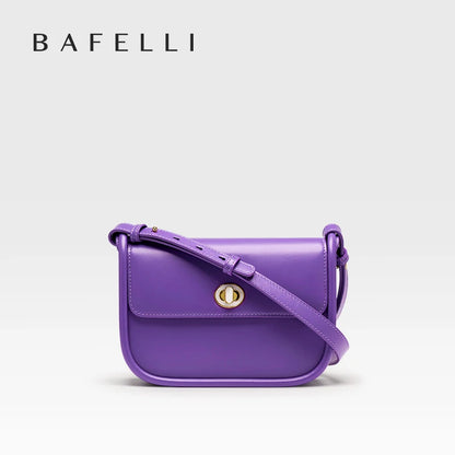 BAFELLI Leather Saddle Bag — Genuine Cow Leather Shoulder & Crossbody