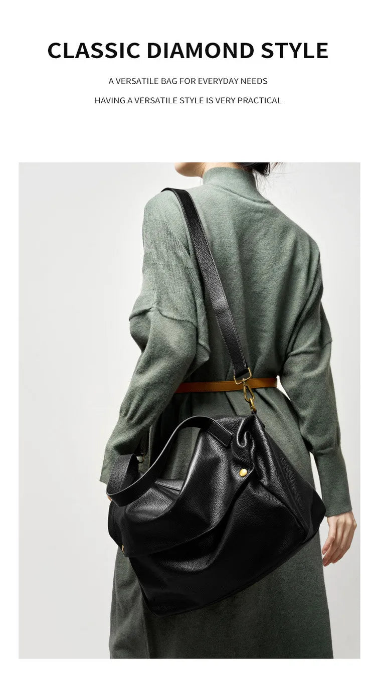 FOXER Genuine Leather Shoulder Bag for Women Large Capacity Handbag Female Casual Tote Bag Computer Bag Crossbody Purse as Gift