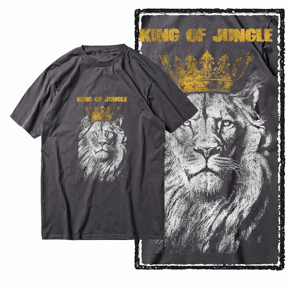 COOLMIND MAV Lion Graphic Cotton Tee