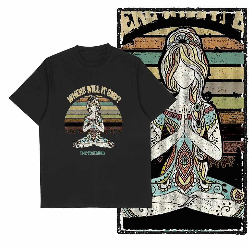 COOLMIND X0009 Anti-War Graphic Cotton Tee