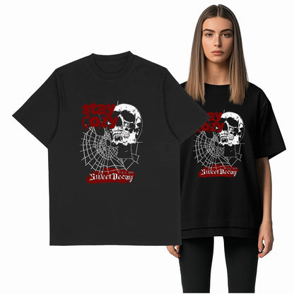 COOLMIND Skull Graphic Cotton T-Shirt | Unisex