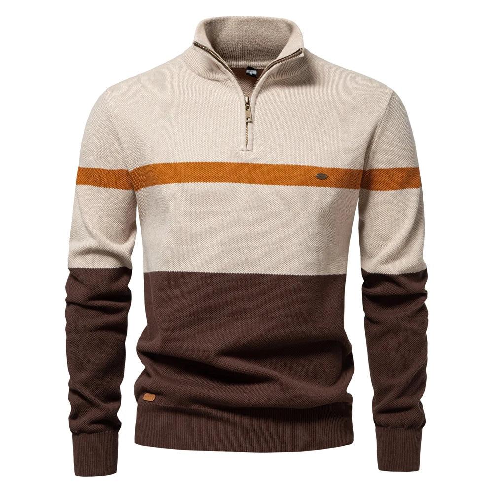 AIOPESON Striped Polo Sweaters - ShopHub