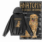 Vintage Dog Graphic Acid-Washed Black Hoodie