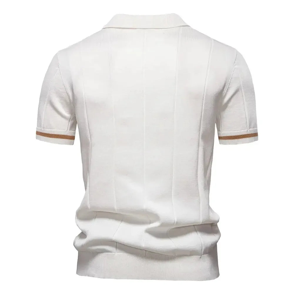 Men's Knit Cotton Polo Shirts - ShopHub