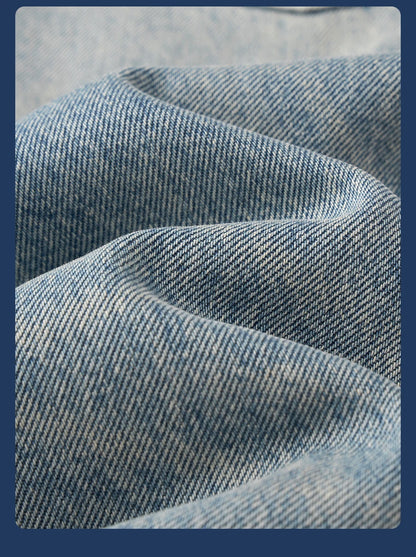 SIMWOOD High Standard 2026 Summer New Loose Relax 14oz Fabric Hole Ripped Jeans Men Vintage Streetwear Fashion Denim Pants