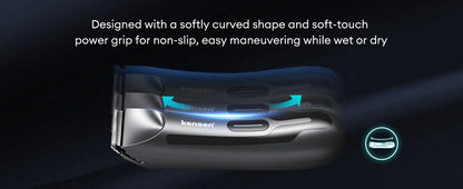 Kensen S10 Electric Groin Hair Trimmer for Men - Waterproof Body Groomer with Replaceable Ceramic Blade