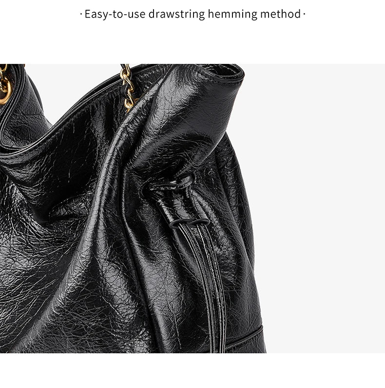 FOXER Luxury Genuine Leather Shoulder Bag