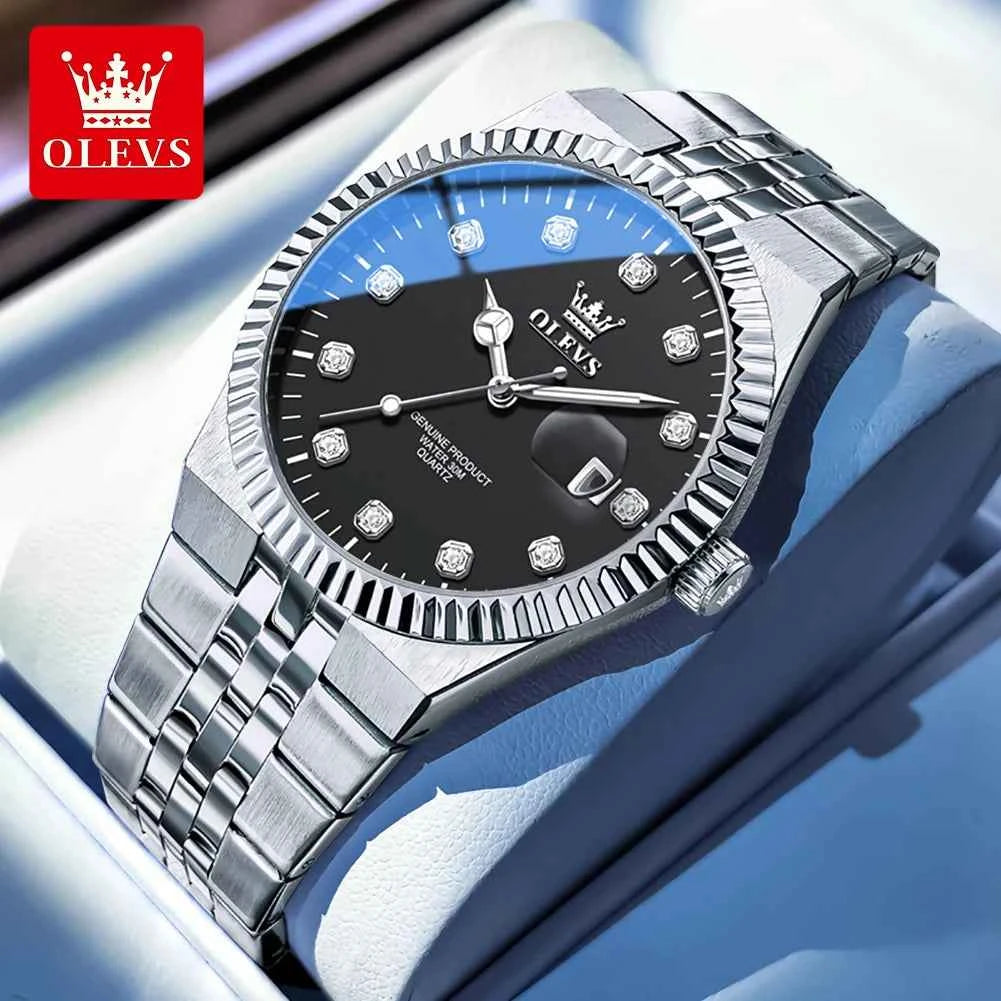 OLEVS 2989 Men Watch - Fashion Dial, High Quality Quartz Movement, Night-Light Function, Waterproof Elegance