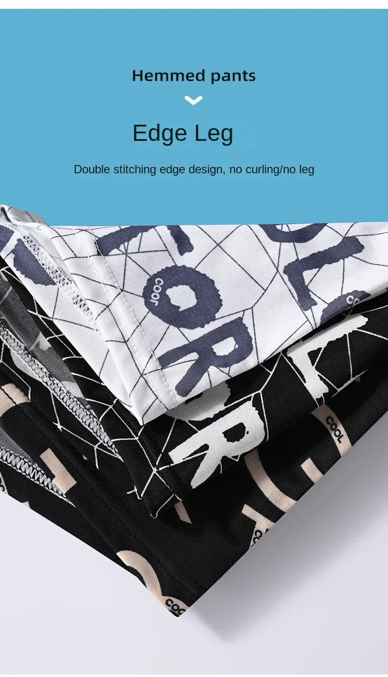 Men's Ice Silk Boxer Shorts - ShopHub