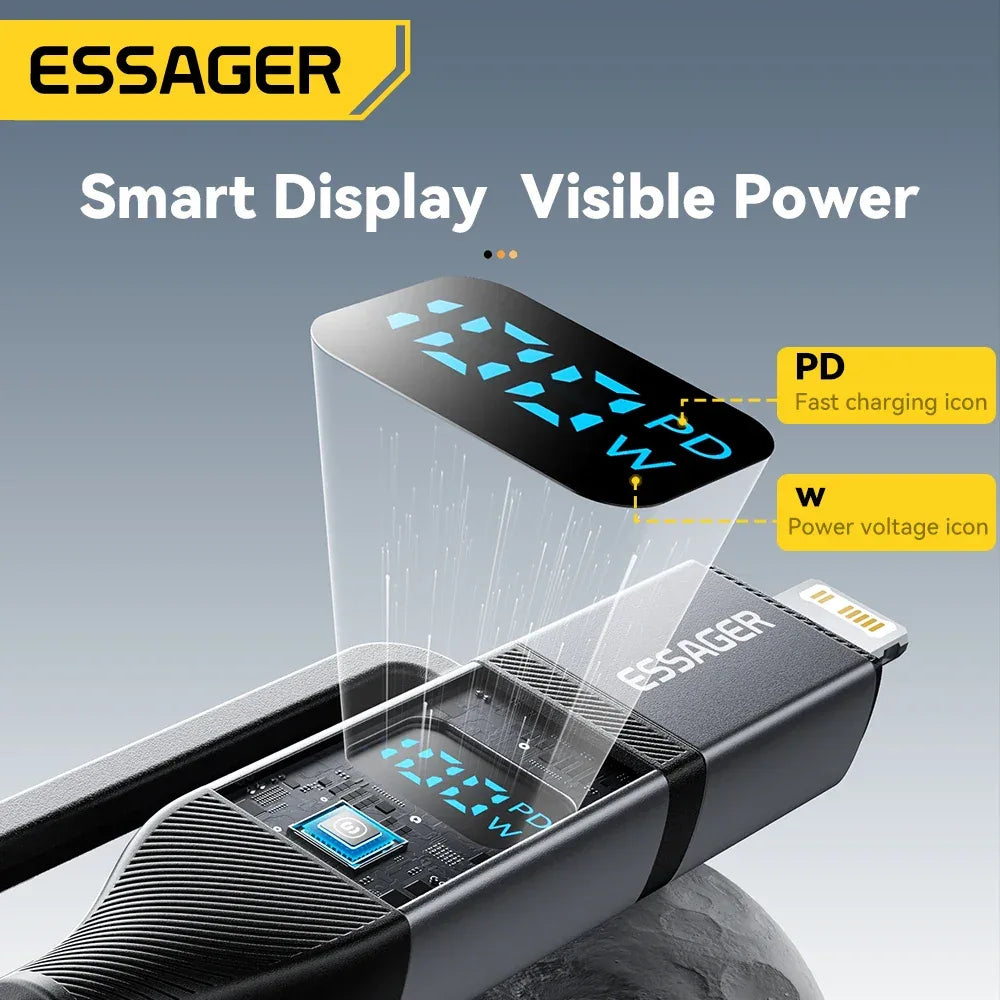 Essager 4 In 1 Digital Display USB Cable - ShopHub