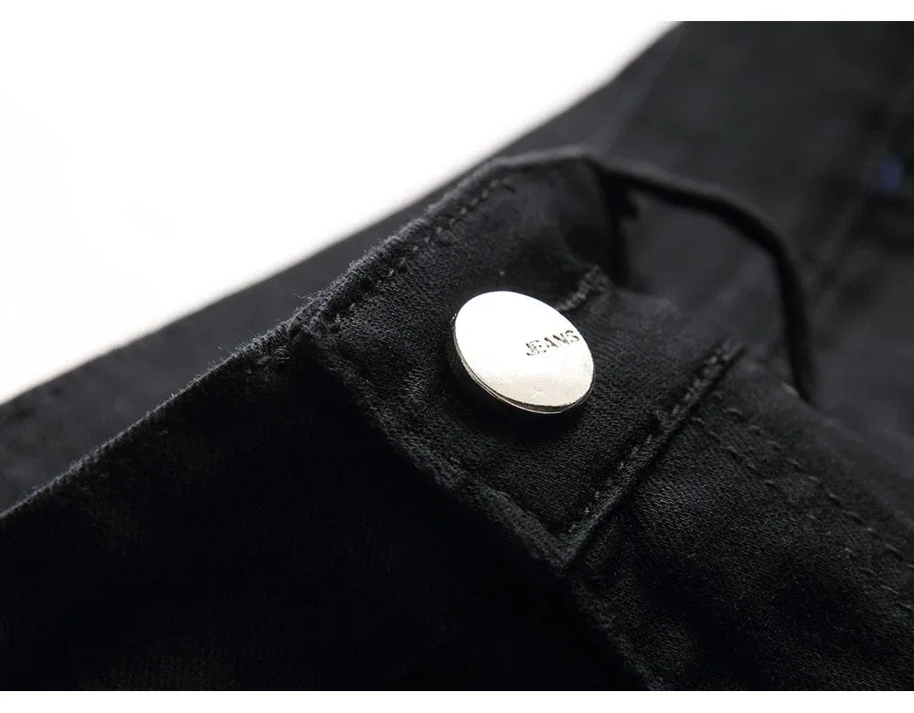 Men's Stylish Jeans Featuring Unique Letter Prints and patterns - ShopHub